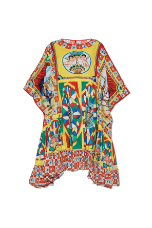 Oversize dress with print