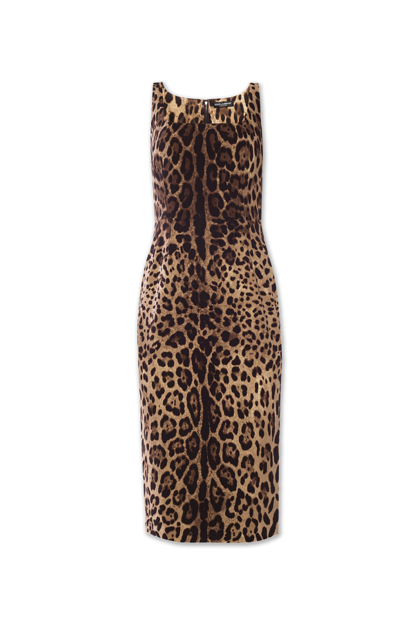 Dolce & Gabbana Sukienka ze wzorem w cętki