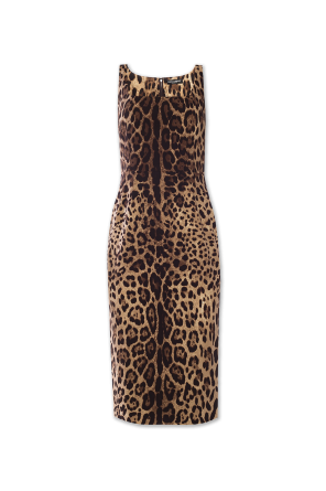 Leopard-printed dress