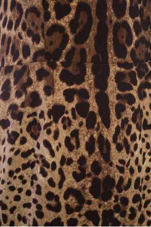 dolce bag gabbana kids colour block logo plaque dress item Leopard-printed dress
