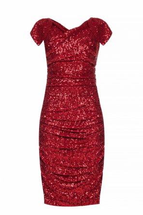 Sequined dress with gathers od Dolce & Gabbana