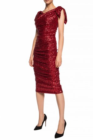 Sequined dress with gathers od Dolce & Gabbana