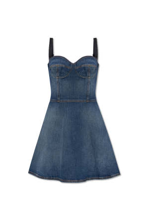 Denim slip dress