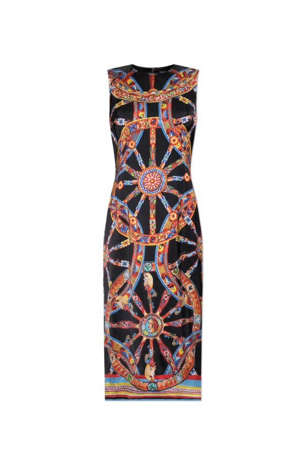 Dress with 'Carretto' print od Dolce & Gabbana