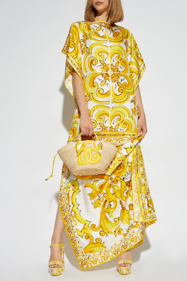 Dolce & Gabbana Sukienka z nadrukiem `Majolika`
