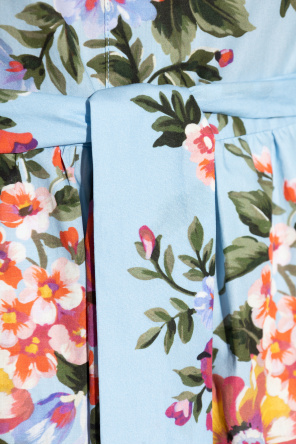 Dolce & Gabbana Vestido de algodón con motivo floral