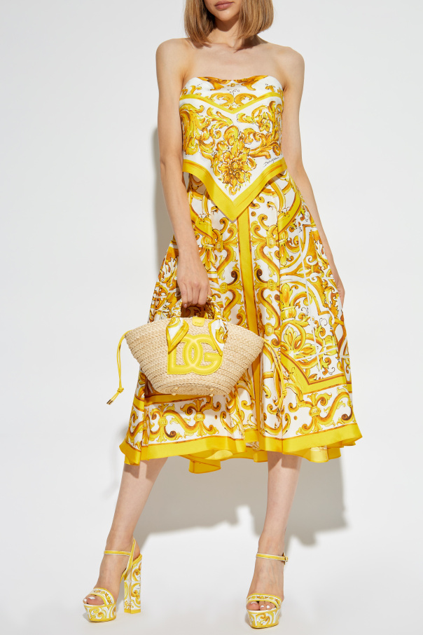 Dolce & Gabbana Sukienka z nadrukiem `Majolika`