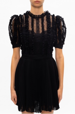 Dolce & Gabbana Pleated dress with short sleeves