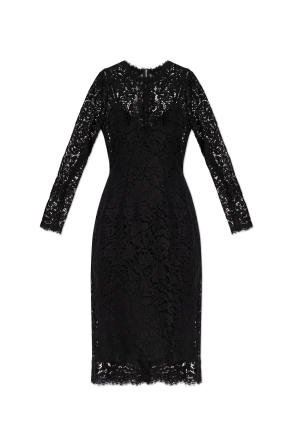 Lace dress with long sleeves