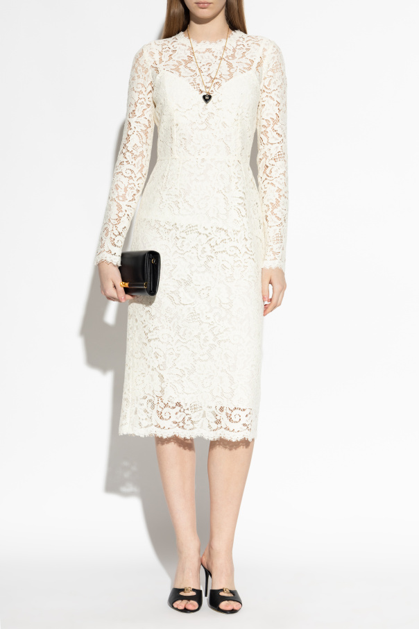 Dolce & Gabbana Lace dress with long sleeves