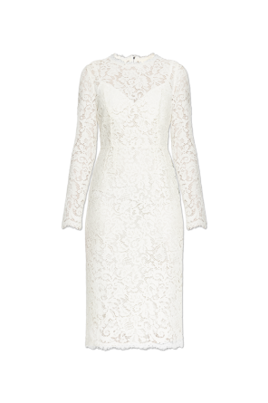 Lace dress with long sleeves