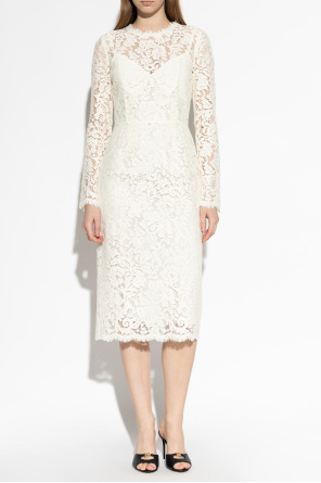 Dolce & Gabbana Lace dress with long sleeves
