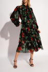 Dolce & Gabbana Kids camellia-print poplin dress Dolce & Gabbana Kids DG Royals print romper