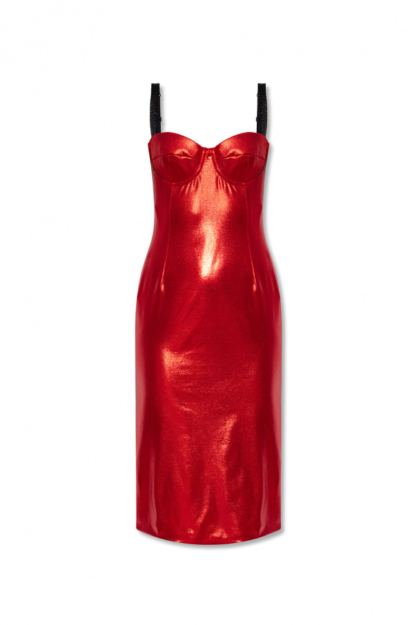 Dolce & Gabbana Metaliczna sukienka