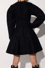 tuxedo shirt Leather dolce gabbana shirt Ruffled dress