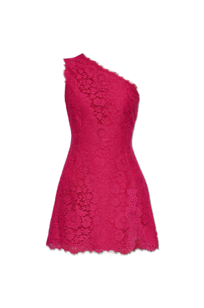 Vestido de encaje con diseño de un solo hombro