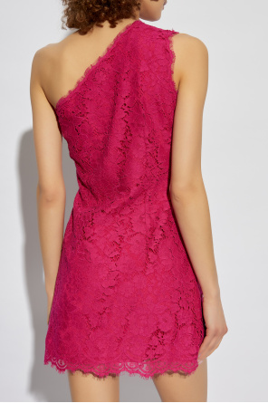 Dolce & Gabbana Vestido de encaje con diseño de un solo hombro