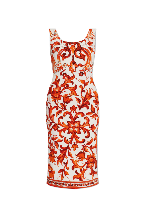 Silk dress with 