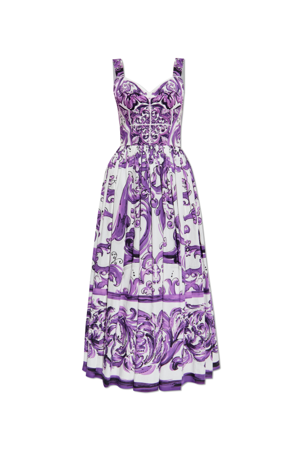Dress with 'Majolica' print od Dolce & Gabbana