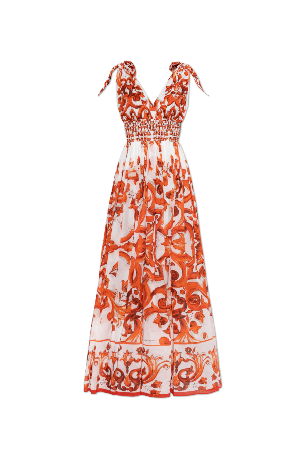 Dress with 'Majolica' print od Dolce & Gabbana