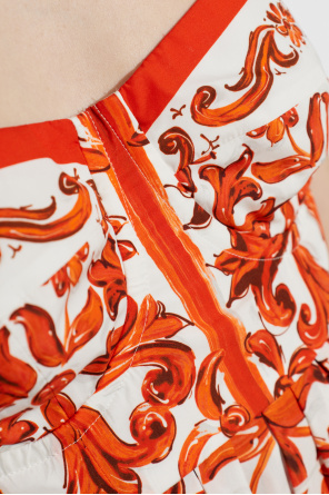 Dolce & Gabbana Vestido com estampado "Majolica"