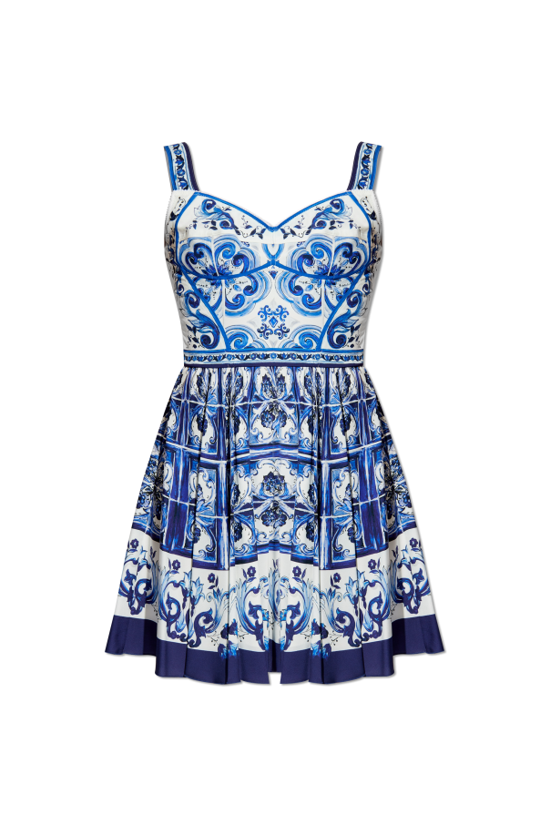 Dolce & Gabbana Dress with Majolica pattern