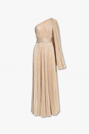 Dolce & Gabbana one-shoulder long-sleeve dress