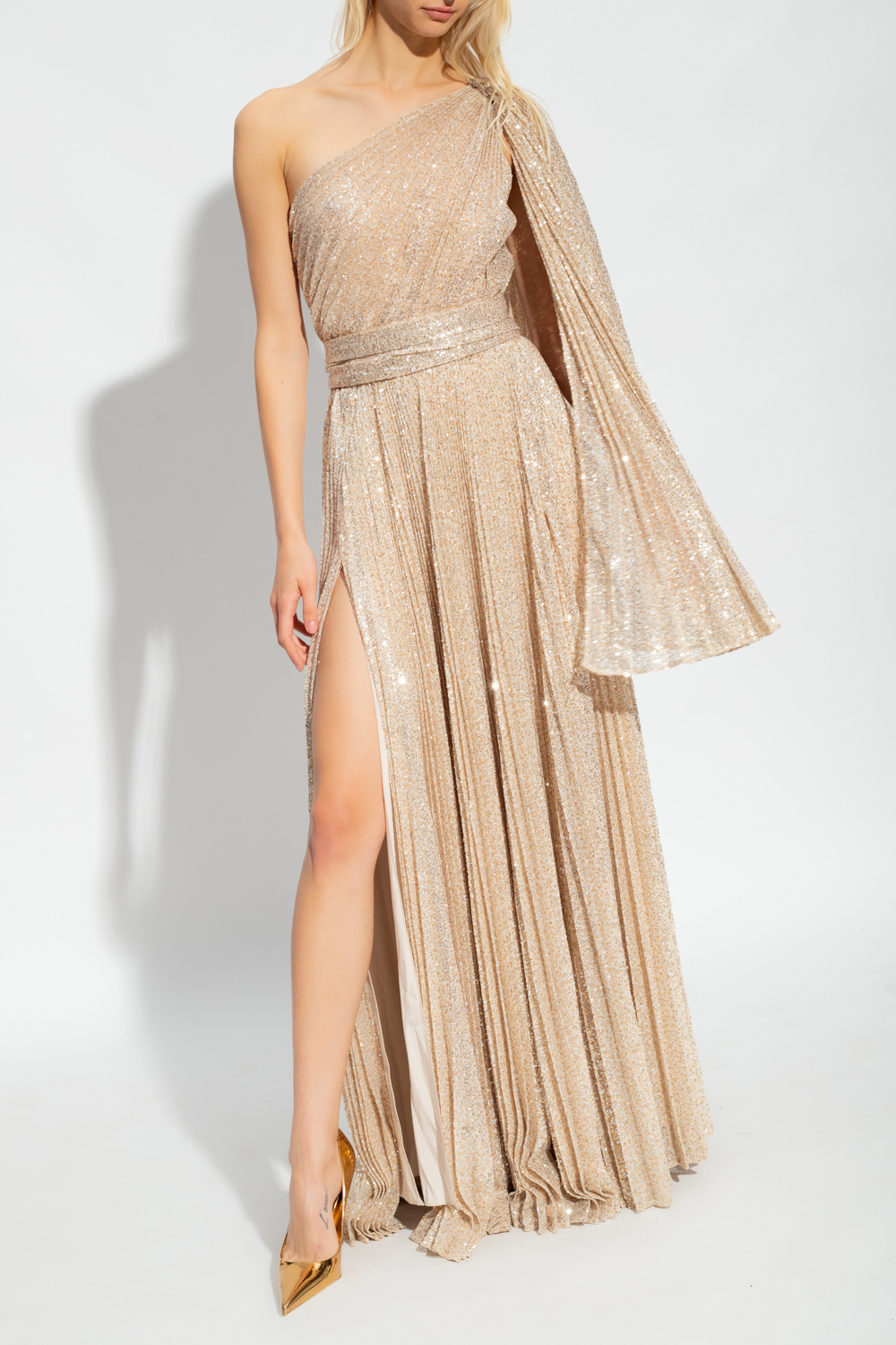 Dolce & Gabbana Sequinned one-shoulder dress