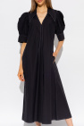 Ganni BLACK Dress with contrast stitching
