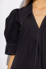 Ganni BLACK Dress with contrast stitching