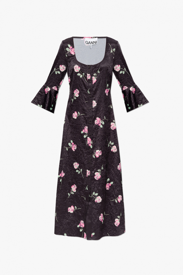 Ganni Dress with floral motif