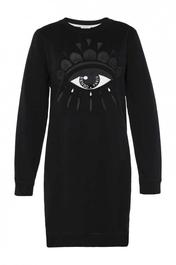 Eye-embroidered sweatshirt dress Kenzo 