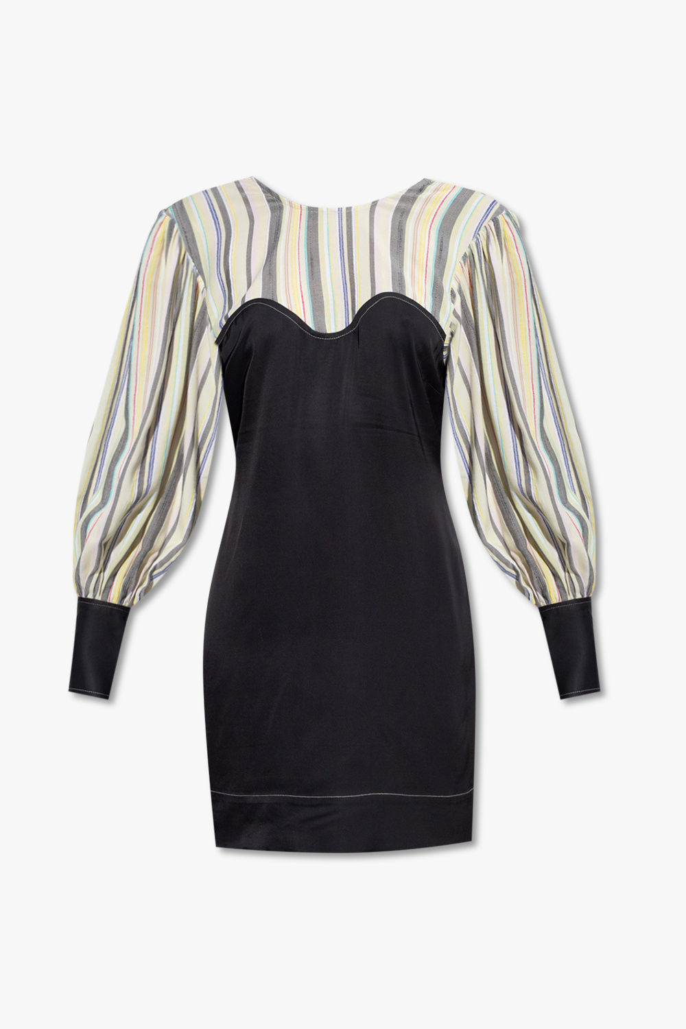 Wedgie Icon slim jeans - IetpShops Italy - Black Striped dress Ganni
