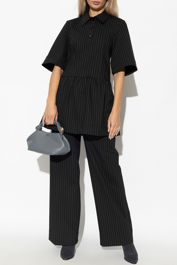 Ganni Pinstripe dress