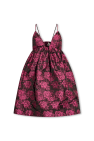 Ganni Jacquard slip dress