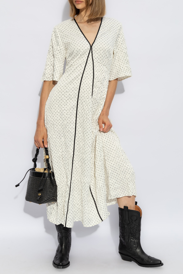 Ganni Polka Dot Pattern Dress