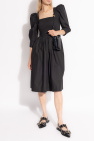 Ganni BLACK Dress with Ruching