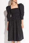 Ganni BLACK Dress with Ruching