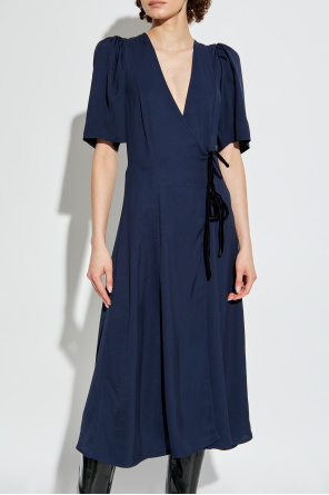 Ganni Dress with velvet tie