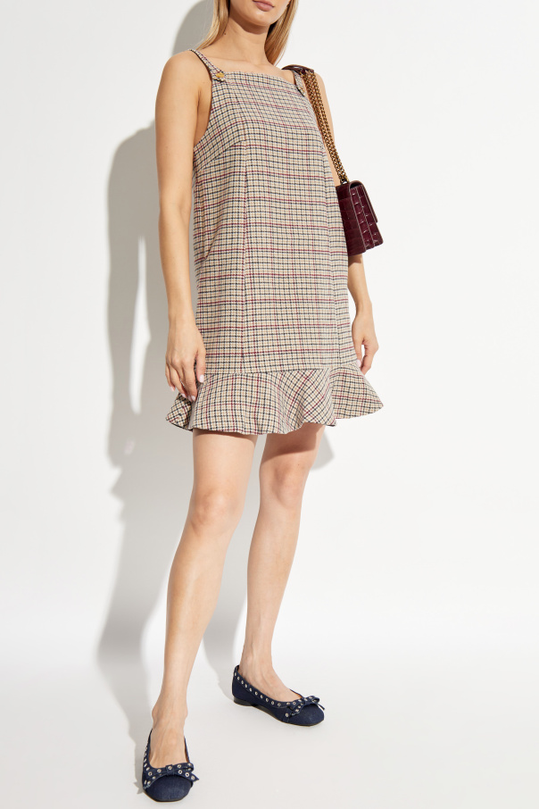 Ganni Dress with check pattern