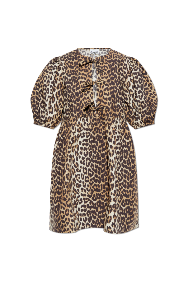 Ganni Dress with animal print