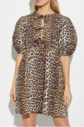 Ganni Dress with animal print