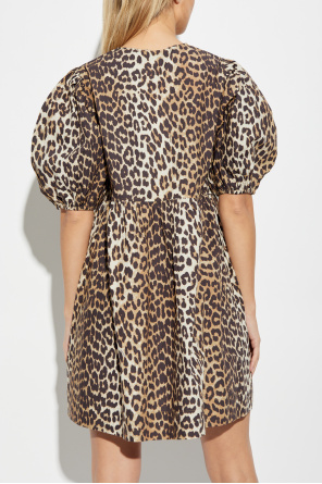 Ganni Dress with animal print