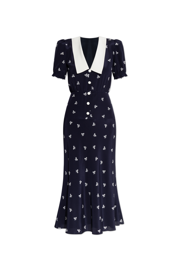 Dress with decorative print od Alessandra Rich