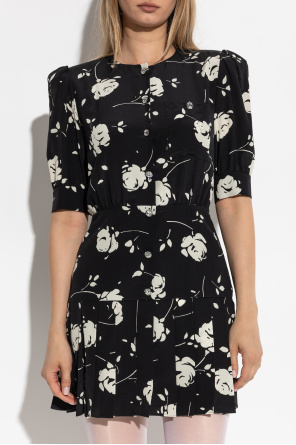 Alessandra Rich Kleid mit Blumenmuster