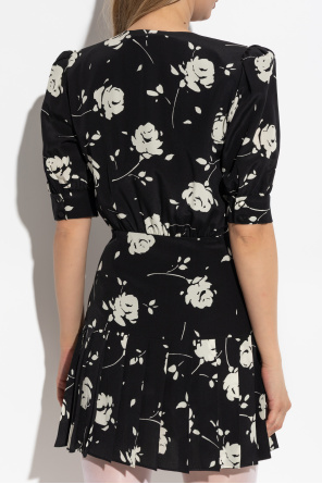 Alessandra Rich Kleid mit Blumenmuster