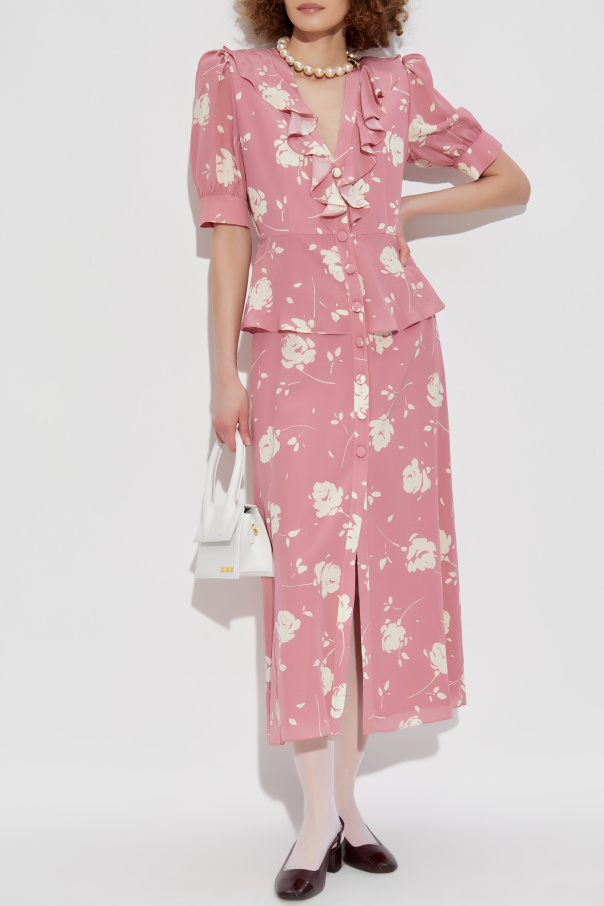 Alessandra Rich Jedwabna sukienka