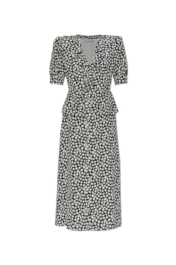 Silk dress with floral motif od Alessandra Rich