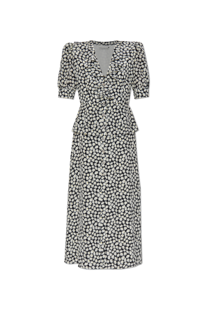 Vestido de seda con estampado floral