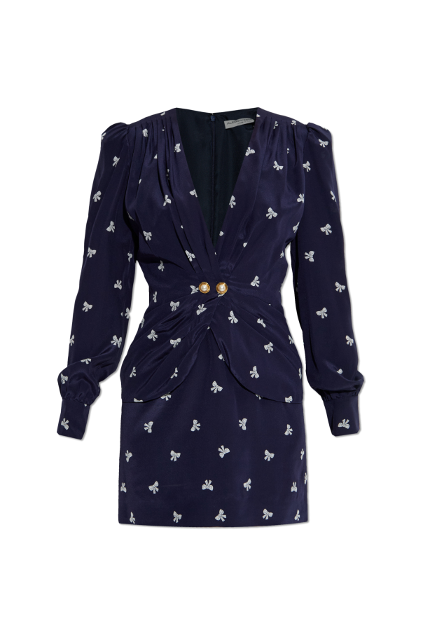 Dress with decorative print od Alessandra Rich